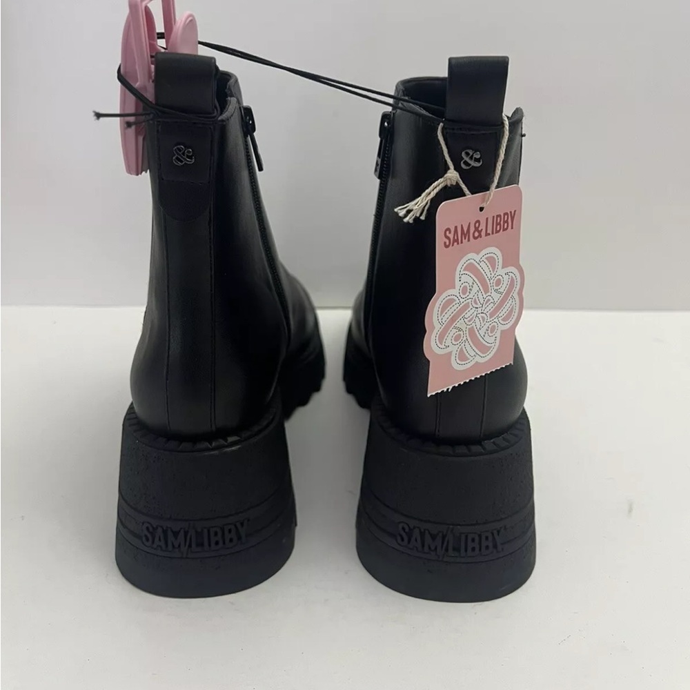 NWT! Sam & Libby Black Women's SIZE 10 Lennon Heeled Chelsea Boots - Picture 7 of 14